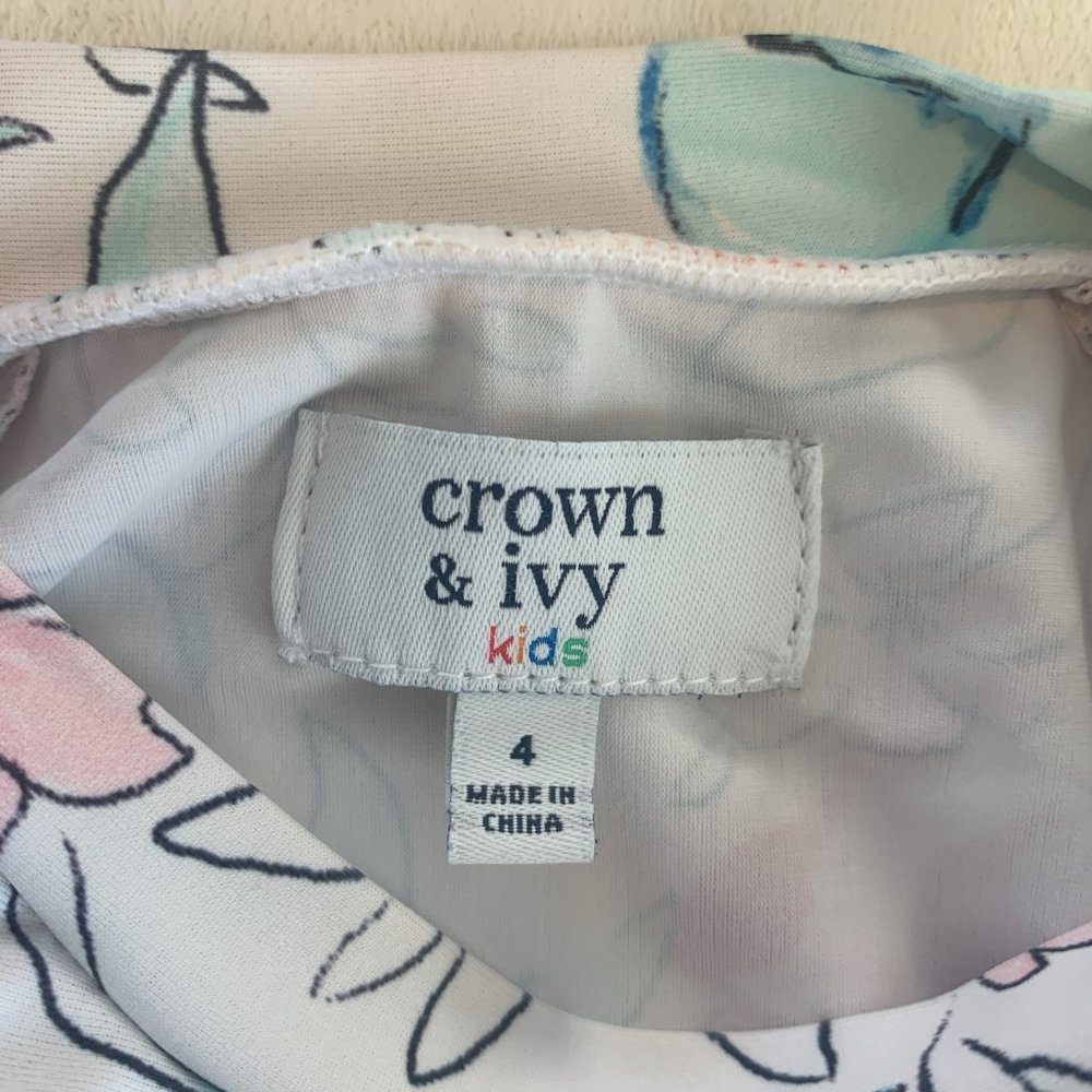 Crown and Ivy Girls size 4 swimwear bundle / 2 sets, 2 bottoms, 2 tops - Picture 8 of 9